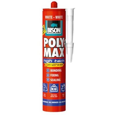 Bison Polymax BS-1390-C-6300808 11215441 Universele montagelijm en afdichtmiddel met extra hoge eindhechting Bison Polymax BS-1390-C-6300808 11215441 Universele montagelijm en afdichtmiddel met extra hoge eindhechting