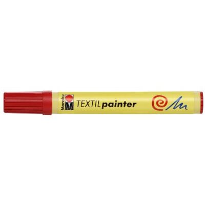 Marabu 01170003031 Textiel Painter Cherry 031, lijndikte ca. 2-4 mm, potlood voor lichte stoffen, op waterbasis, zachte grip, wasbaar tot 60 graden, lichtecht, eenvoudig te bedienen Marabu 01170003031 Textiel Painter Cherry 031, lijndikte ca. 2-4 mm, potlood voor lichte stoffen, op waterbasis, zachte grip, wasbaar tot 60 graden, lichtecht, eenvoudig te bedienen