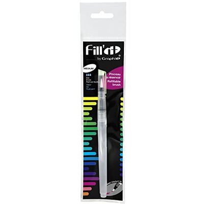 GRAPH'IT GRAPHIT Fill'It Tankkwast 8 ml voor acryl- of alcoholinkt, vloeibare verf, water voor aquareller, medium punt GRAPH'IT GRAPHIT Fill'It Tankkwast 8 ml voor acryl- of alcoholinkt, vloeibare verf, water voor aquareller, medium punt