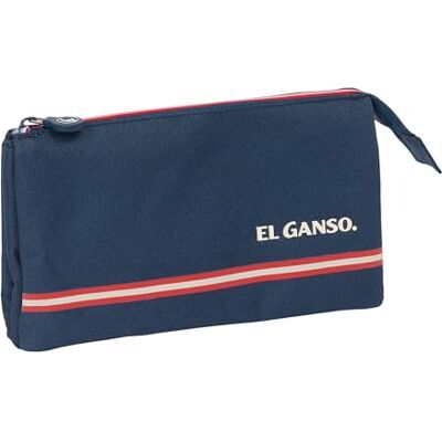 safta EL Ganso Classic Pennenetui, drievoudig voor kinderen, ideaal voor schoolgaande kinderen, comfortabel en veelzijdig, kwaliteit en sterkte, 22 x 3 x 12 cm, marineblauw, Estándar, blauw safta EL Ganso Classic Pennenetui, drievoudig voor kinderen, ideaal voor schoolgaande kinderen, comfortabel en veelzijdig, kwaliteit en sterkte, 22 x 3 x 12 cm, marineblauw, Estándar, blauw