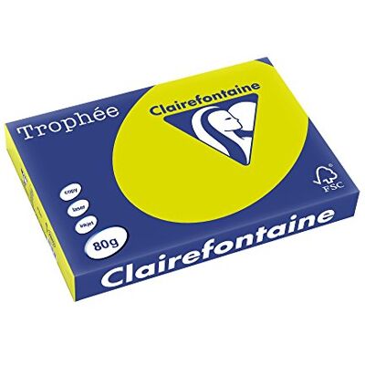 Clairefontaine Trofee papieren ream, 80 g/m², 500 vellen Clairefontaine Trofee papieren ream, 80 g/m², 500 vellen