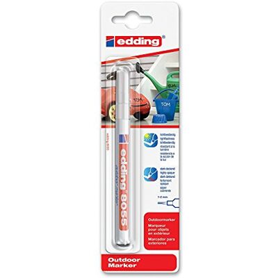 Edding 2 x 8055 outdoor lakmarker (wit) Edding 2 x 8055 outdoor lakmarker (wit)