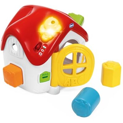 Chicco , Casina ABC Verlichting & Geluiden, Elektronische Inbouwvormen, Educatief Interactief Tweetalig spel, +50 Woorden, Zinnen en liedjes in het Italiaans en Engels, Verlichting, 4 Forminen Chicco , Casina ABC Verlichting & Geluiden, Elektronische Inbouwvormen, Educatief Interactief Tweetalig spel, +50 Woorden, Zinnen en liedjes in het Italiaans en Engels, Verlichting, 4 Forminen