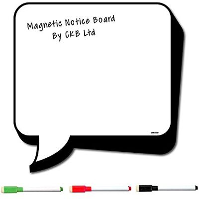 CKB LTD ® Magnetisch uitwisbaar notitiebord voor koelkast in de vorm van een stripboek met marker, 32 x 32 cm CKB LTD ® Magnetisch uitwisbaar notitiebord voor koelkast in de vorm van een stripboek met marker, 32 x 32 cm