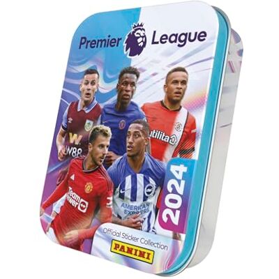 Panini Metalen Pocket Box Premier League Stickers Collectie 2023/24 Panini Metalen Pocket Box Premier League Stickers Collectie 2023/24