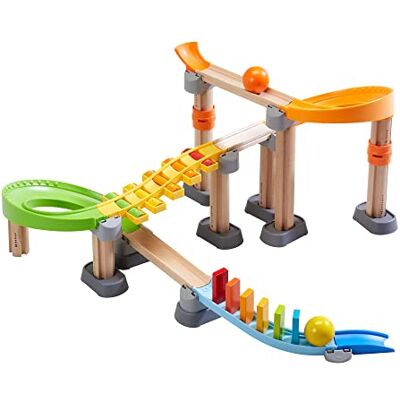 HABA Kullerbü 306744 Melodie Domino kogelbaan, eerste kogelbaan vanaf 2 jaar, gemaakt in Duitsland, meerkleurig HABA Kullerbü 306744 Melodie Domino kogelbaan, eerste kogelbaan vanaf 2 jaar, gemaakt in Duitsland, meerkleurig