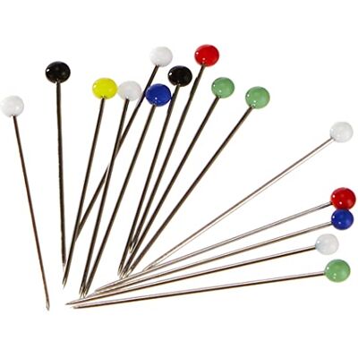 Prym 029157 Glazen kopspelden, 0,60 x 30 mm, meerkleurig, 100 g Prym 029157 Glazen kopspelden, 0,60 x 30 mm, meerkleurig, 100 g