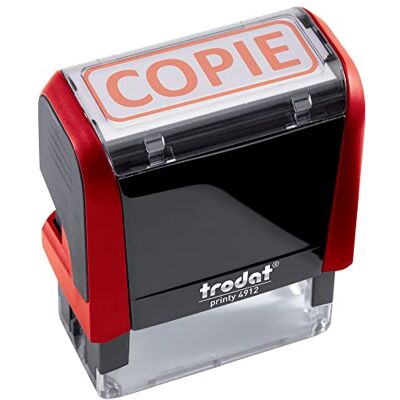 Trodat X-print 4912 zelfinktende, navulbare, COPY tekst, rode inkt, afdrukformaat 47 x 18 mm levendige, schone afdruk, ideaal voor het markeren van documenten Trodat X-print 4912 zelfinktende, navulbare, COPY tekst, rode inkt, afdrukformaat 47 x 18 mm levendige, schone afdruk, ideaal voor het markeren van documenten