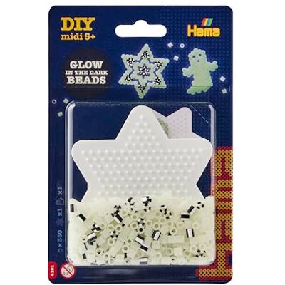 Hama Kleine kraal blister ca. 350 smeltkralen, 1 kleine geperforeerde ster nr. 270 en strijkpapier Hama Kleine kraal blister ca. 350 smeltkralen, 1 kleine geperforeerde ster nr. 270 en strijkpapier