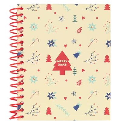 safta Icons Merry Xmas Notitieboek, A6, 120 vellen, hardcover, ideaal voor kinderen van verschillende leeftijden, comfortabel en veelzijdig, kwaliteit en stevigheid, 11,8 x 14,6 cm safta Icons Merry Xmas Notitieboek, A6, 120 vellen, hardcover, ideaal voor kinderen van verschillende leeftijden, comfortabel en veelzijdig, kwaliteit en stevigheid, 11,8 x 14,6 cm