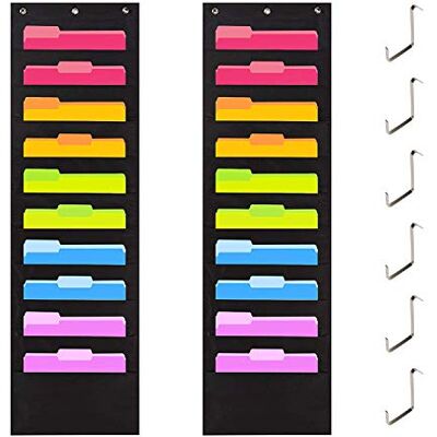 MaoXinTek Zakbord, tijdschriftenhouder, wanddocumentenhouder, magazijnopslag, Oxford-stof, bureauhouder voor kantoor, school of thuis, 20 zakken MaoXinTek Zakbord, tijdschriftenhouder, wanddocumentenhouder, magazijnopslag, Oxford-stof, bureauhouder voor kantoor, school of thuis, 20 zakken