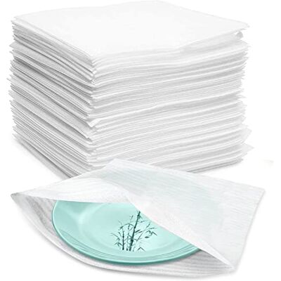 GIAK Verpakkingsmateriaal 100 stuks luchtkussenfolie verhuisdozen schuimverpakking verhuisverpakking schuimfolie voor verhuizing servies opslag (33 cm x 33 cm) GIAK Verpakkingsmateriaal 100 stuks luchtkussenfolie verhuisdozen schuimverpakking verhuisverpakking schuimfolie voor verhuizing servies opslag (33 cm x 33 cm)
