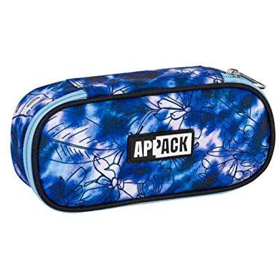 Appack Pennenhouder, ronde tas plus voor kinderen en jongens, blauw (blauw), afmetingen 23 x 10 x 5 cm, blauw, afmetingen: 23 x 10 x 5,5 cm, school, Blauw, School Appack Pennenhouder, ronde tas plus voor kinderen en jongens, blauw (blauw), afmetingen 23 x 10 x 5 cm, blauw, afmetingen: 23 x 10 x 5,5 cm, school, Blauw, School
