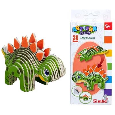 Simba Art and Fun 3D Stegosaurus dinosaurus om in elkaar te steken, eenvoudig te monteren, 5 jaar Simba Art and Fun 3D Stegosaurus dinosaurus om in elkaar te steken, eenvoudig te monteren, 5 jaar