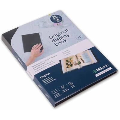 Rillstab RI99534 presentatiemap A5 voor school en project, presentatiemap en presentatieboek, 30 transparante hoesjes, organisatie van documenten zonder perforatie, zwart Rillstab RI99534 presentatiemap A5 voor school en project, presentatiemap en presentatieboek, 30 transparante hoesjes, organisatie van documenten zonder perforatie, zwart
