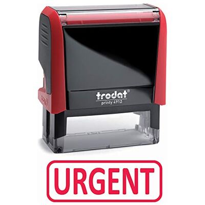 Trodat X-print 4912 navulbare zelfinktende stempel, DRINGENDE tekst, rode inkt, afdrukformaat 47 x 18 mm Trodat X-print 4912 navulbare zelfinktende stempel, DRINGENDE tekst, rode inkt, afdrukformaat 47 x 18 mm