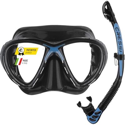 CRESSI Big Eyes Evolution & Alpha Ultra Dry Premium waterwandel-/duikset voor volwassenen CRESSI Big Eyes Evolution & Alpha Ultra Dry Premium waterwandel-/duikset voor volwassenen