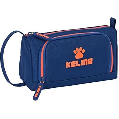 safta KELME pennenetui met uitschuifbaar vak, complete kinderetui, ideaal voor kinderen van 5 tot 14 jaar, comfortabel en veelzijdig, kwaliteit en weerstand, 20 x 8,5 x 11 cm, marineblauw en oranje, safta KELME pennenetui met uitschuifbaar vak, complete kinderetui, ideaal voor kinderen van 5 tot 14 jaar, comfortabel en veelzijdig, kwaliteit en weerstand, 20 x 8,5 x 11 cm, marineblauw en oranje,