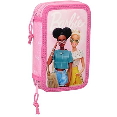safta Barbie Girl Schooltas voor kinderen, met 28 gereedschappen inbegrepen, ideaal voor kinderen van 5 tot 14 jaar, comfortabel en veelzijdig, kwaliteit en sterkte, 12,5 x 4 x 19,5 cm, roze, Roze, safta Barbie Girl Schooltas voor kinderen, met 28 gereedschappen inbegrepen, ideaal voor kinderen van 5 tot 14 jaar, comfortabel en veelzijdig, kwaliteit en sterkte, 12,5 x 4 x 19,5 cm, roze, Roze,