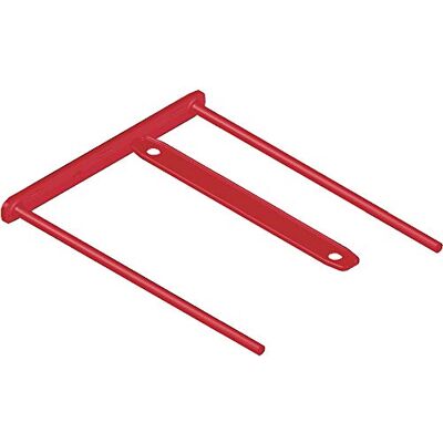 Fellowes Bankers Box archiefbinder D-clip, doos van 100 stuks, rood Fellowes Bankers Box archiefbinder D-clip, doos van 100 stuks, rood