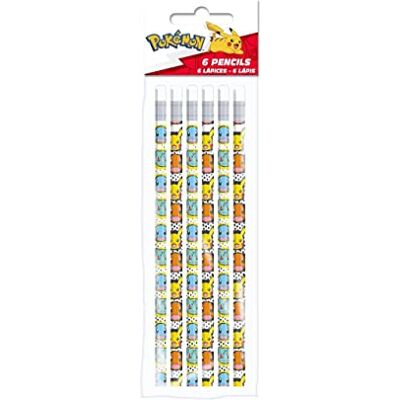 Pokémon CYP Pokemon C/gom potloden, 6 stuks, kleur, 1 stuk (GS-604-PK) Pokémon CYP Pokemon C/gom potloden, 6 stuks, kleur, 1 stuk (GS-604-PK)