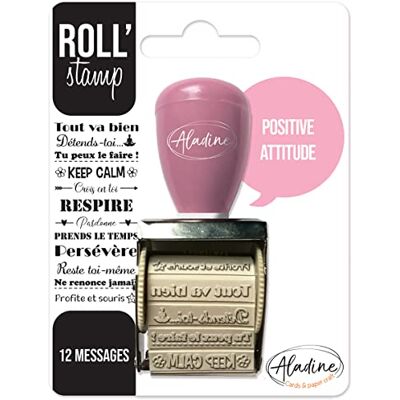 Aladine Roll' Stamp Positive Attitude – rolstempel – 12 berichten om overal te stempelen – ideaal voor Bullet Journal, Scrapbooking 02161 zwart Aladine Roll' Stamp Positive Attitude – rolstempel – 12 berichten om overal te stempelen – ideaal voor Bullet Journal, Scrapbooking 02161 zwart