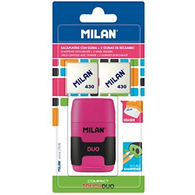 MILAN BYM10272 Compact Touch puntenslijper met 2 reserverubbers MILAN BYM10272 Compact Touch puntenslijper met 2 reserverubbers