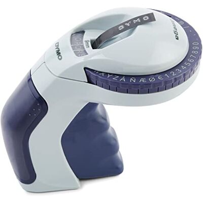 Dymo Etiketteermachine met 3 labelbanden, starterset voor Omega labelapparaten, klein, ergonomisch design met klikwiel, voor thuis, knutselen en knutselen Dymo Etiketteermachine met 3 labelbanden, starterset voor Omega labelapparaten, klein, ergonomisch design met klikwiel, voor thuis, knutselen en knutselen