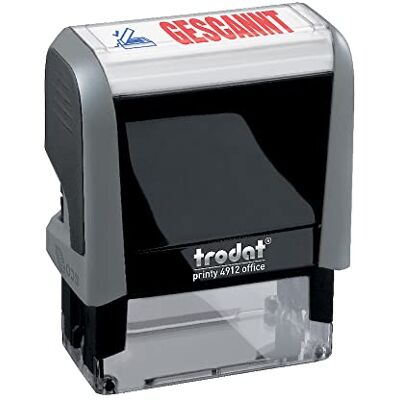 Trodat Office Printy 4912 stempelkussen, zelfkleurend, 47 x 18 mm, blauw / rood Trodat Office Printy 4912 stempelkussen, zelfkleurend, 47 x 18 mm, blauw / rood