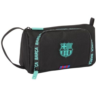 safta F.C. Barcelona Pennenetui met afneembaar vak, leeg, ideaal voor schoolgaande kinderen, veelzijdig, kwaliteit en sterkte, 20 x 8,5 x 11 cm, kleur: zwart, esthetisch, casual, zwart, zwart., safta F.C. Barcelona Pennenetui met afneembaar vak, leeg, ideaal voor schoolgaande kinderen, veelzijdig, kwaliteit en sterkte, 20 x 8,5 x 11 cm, kleur: zwart, esthetisch, casual, zwart, zwart.,