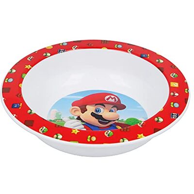 STOR Kinderkom Super Mario Bros 1024 ml – magnetronbestendig, BPA-vrije kunststof, ergonomisch design voor kinderen STOR Kinderkom Super Mario Bros 1024 ml – magnetronbestendig, BPA-vrije kunststof, ergonomisch design voor kinderen