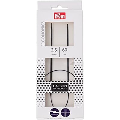 Prym 215 201 Ergonomische rondbreinaalden carbon 2,5/60 Prym 215 201 Ergonomische rondbreinaalden carbon 2,5/60
