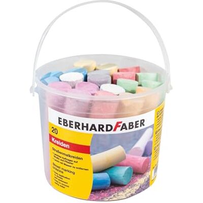Eberhard Faber 526512- 5 heldere potloden, potlood emmer voor plezier bij het schilderen in kleuren op asfalt, straten en trottoirs, 526512, kleurrijk, 20 stuks (1 stuk) Eberhard Faber 526512- 5 heldere potloden, potlood emmer voor plezier bij het schilderen in kleuren op asfalt, straten en trottoirs, 526512, kleurrijk, 20 stuks (1 stuk)