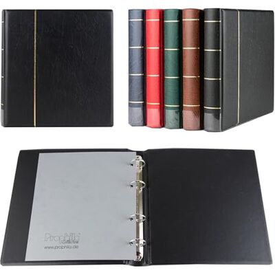 Prophila Collection Prophila Binder voor munten, bankbiljetten, brieven en ansichtkaarten, zwart Prophila Collection Prophila Binder voor munten, bankbiljetten, brieven en ansichtkaarten, zwart