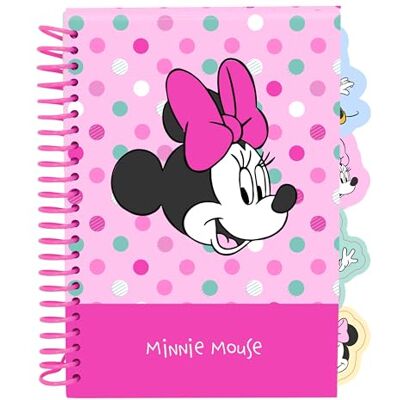 safta Minnie Mouse Minty Notitieboek, A5, ideaal voor schoolkinderen, comfortabel en veelzijdig, kwaliteit en duurzaamheid, 14,8 x 21 cm safta Minnie Mouse Minty Notitieboek, A5, ideaal voor schoolkinderen, comfortabel en veelzijdig, kwaliteit en duurzaamheid, 14,8 x 21 cm