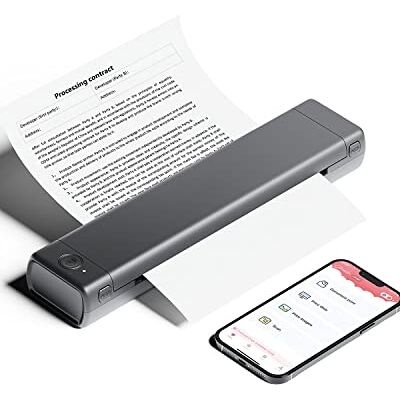 Phomemo M08F Draagbare bluetooth-printer, ondersteunt A4 thermisch papier 210 x 297 mm, draadloos, compatibel met Android en iOS, voor onderweg en laptops Phomemo M08F Draagbare bluetooth-printer, ondersteunt A4 thermisch papier 210 x 297 mm, draadloos, compatibel met Android en iOS, voor onderweg en laptops