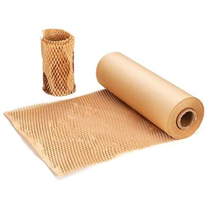 SZSYumUnion honingraat beschermpapier, geperforeerd inpakpapier, 30 cm x 30 m, voor het verpakken bij verhuizing, verzending van breekbare voorwerpen (alternatief voor luchtkussenfolie) SZSYumUnion honingraat beschermpapier, geperforeerd inpakpapier, 30 cm x 30 m, voor het verpakken bij verhuizing, verzending van breekbare voorwerpen (alternatief voor luchtkussenfolie)