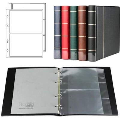 Prophila Collection Prophila Binder voor bankbiljetten met 20 vellen voor 50 bankbiljetten, zwart Prophila Collection Prophila Binder voor bankbiljetten met 20 vellen voor 50 bankbiljetten, zwart