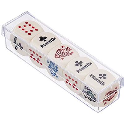 Piatnik Pokerdobbelstenen 22 mm (5 stuks) Piatnik Pokerdobbelstenen 22 mm (5 stuks)