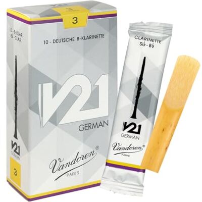 Vandoren CR863 V21 Duitse klarinet, 10 stuks, dikte 3 Vandoren CR863 V21 Duitse klarinet, 10 stuks, dikte 3