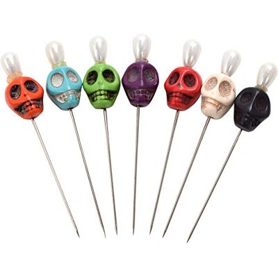 BLESSUME 7 Magick Ritual Pins Skull Top kaars BLESSUME 7 Magick Ritual Pins Skull Top kaars