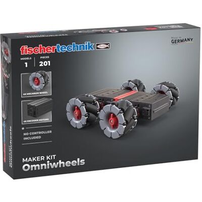 fischertechnik Maker Kit Omniwheels 571901 – robotbouwset, experimenteerbox voor technologieliefhebbers, vanaf 14 jaar fischertechnik Maker Kit Omniwheels 571901 – robotbouwset, experimenteerbox voor technologieliefhebbers, vanaf 14 jaar