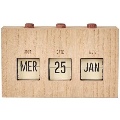 HOME DECO FACTORY Kalender Flip Flap ruw hout decoratie kantoor bruin Kalender met klep van MDF-hout, eeuwigdurend, decoratief, functioneel, voor woonkamer of kantoor, 30 x 15 cm, bruin en zwart HOME DECO FACTORY Kalender Flip Flap ruw hout decoratie kantoor bruin Kalender met klep van MDF-hout, eeuwigdurend, decoratief, functioneel, voor woonkamer of kantoor, 30 x 15 cm, bruin en zwart