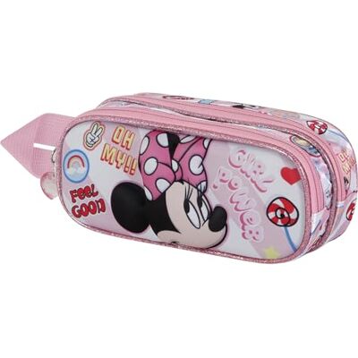 Disney Minnie Mouse Power-etui 3D, dubbel, roze, 22 x 9,5 cm, roze, één maat, 3D-etui Double Power, Roze, 3D-etui Double Power Disney Minnie Mouse Power-etui 3D, dubbel, roze, 22 x 9,5 cm, roze, één maat, 3D-etui Double Power, Roze, 3D-etui Double Power