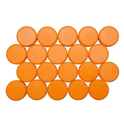 MAUL Whiteboard-magneet, rond, 30 mm, 0,6 kg, oranje MAUL Whiteboard-magneet, rond, 30 mm, 0,6 kg, oranje