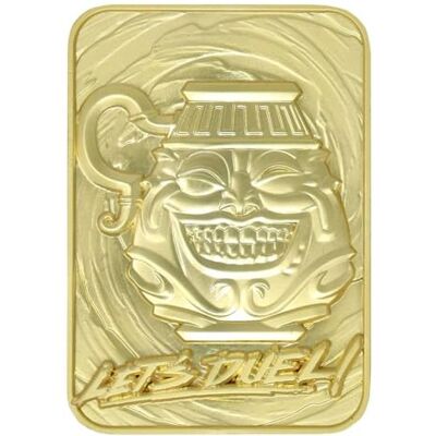Yu-Gi-Oh! Pot of Greed Verzamelaar vergulde metalen kaart Yu-Gi-Oh! Pot of Greed Verzamelaar vergulde metalen kaart