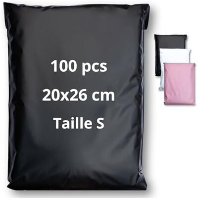 EmballaX 100 verzendzakken Vinted – maat S – 20 x 26 cm – robuuste tas, ondoorzichtig, waterdicht en zelfklevend – plastic envelop verzending – verpakking voor kleding, doos EmballaX 100 verzendzakken Vinted – maat S – 20 x 26 cm – robuuste tas, ondoorzichtig, waterdicht en zelfklevend – plastic envelop verzending – verpakking voor kleding, doos