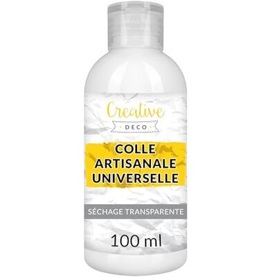Creative Vloeibare PVA-lijm, wit, 100 ml, universeel, vinyl, niet giftig, voor vilt, glas, karton, stof, hout, leer, papier, handwerk, multifunctioneel, transparant en helder drogen Creative Vloeibare PVA-lijm, wit, 100 ml, universeel, vinyl, niet giftig, voor vilt, glas, karton, stof, hout, leer, papier, handwerk, multifunctioneel, transparant en helder drogen