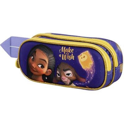Disney Karactermania Wish Star dubbel etui 3D lila 22 x 9,5 cm, lila, één maat, 3D etui met dubbele ster, Lila., 3D-etui met dubbele ster Disney Karactermania Wish Star dubbel etui 3D lila 22 x 9,5 cm, lila, één maat, 3D etui met dubbele ster, Lila., 3D-etui met dubbele ster
