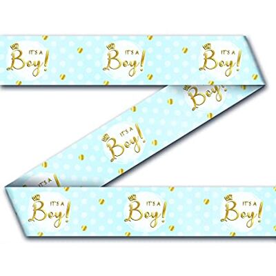 PD-Party Dreams Papier C'est un Jongens, Marking Tape, PVC, Geel, 12 m PD-Party Dreams Papier C'est un Jongens, Marking Tape, PVC, Geel, 12 m